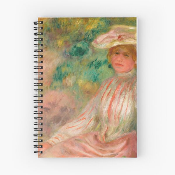 Item preview, Femme Au Jardin by Pierre-Auguste Renoir: Romantic Impressionist Garden Portrait designed and sold by artofuniverse.