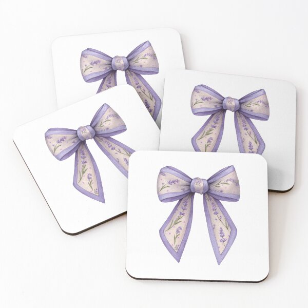 Item preview, Lavender Bow Watercolor – Elegant Floral Ribbon Aesthetic Design designed and sold by olenapetol.