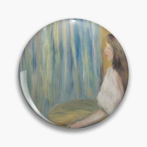 Item preview, Copy of Femme Au Jardin by Pierre-Auguste Renoir: Romantic Impressionist Garden Portrait designed and sold by artofuniverse.