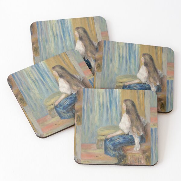 Item preview, Copy of Femme Au Jardin by Pierre-Auguste Renoir: Romantic Impressionist Garden Portrait designed and sold by artofuniverse.