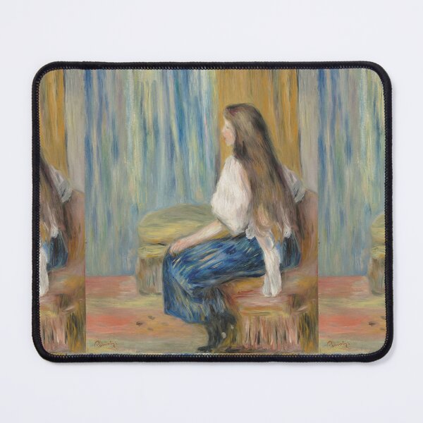 Item preview, Copy of Femme Au Jardin by Pierre-Auguste Renoir: Romantic Impressionist Garden Portrait designed and sold by artofuniverse.