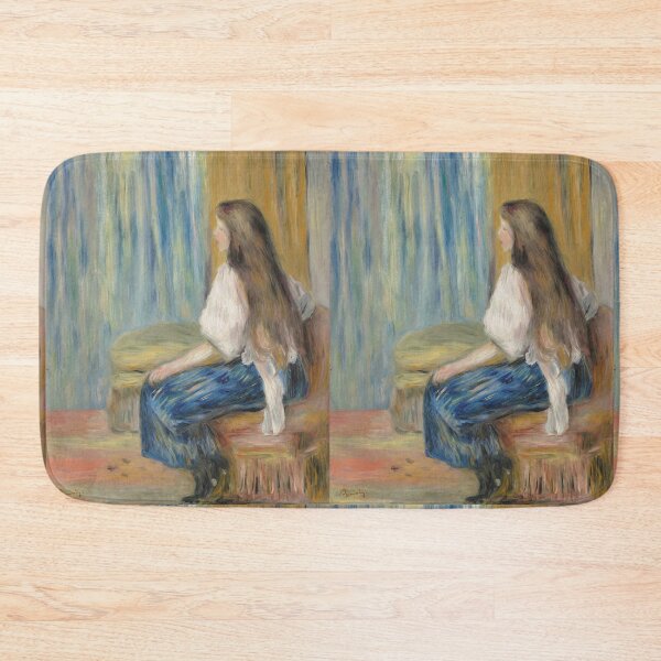 Item preview, Copy of Femme Au Jardin by Pierre-Auguste Renoir: Romantic Impressionist Garden Portrait designed and sold by artofuniverse.