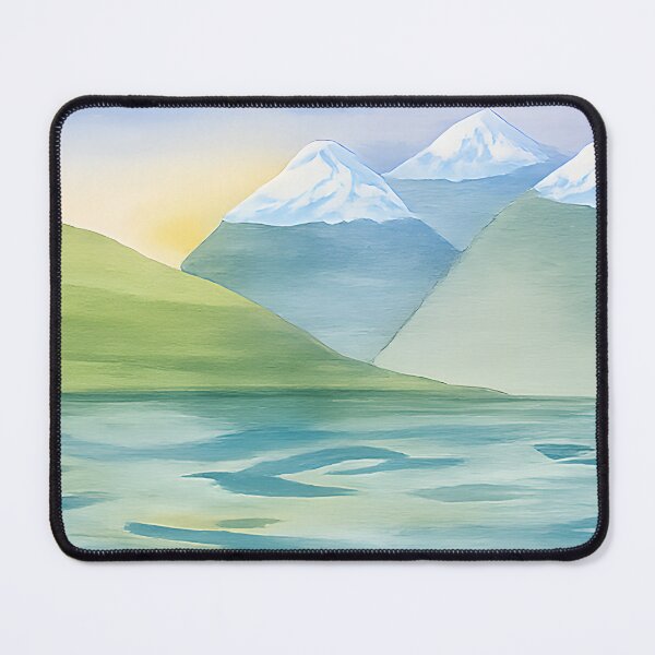 Item preview, Serene Mountain Lake at Sunrise designed and sold by blankTeeShirt.