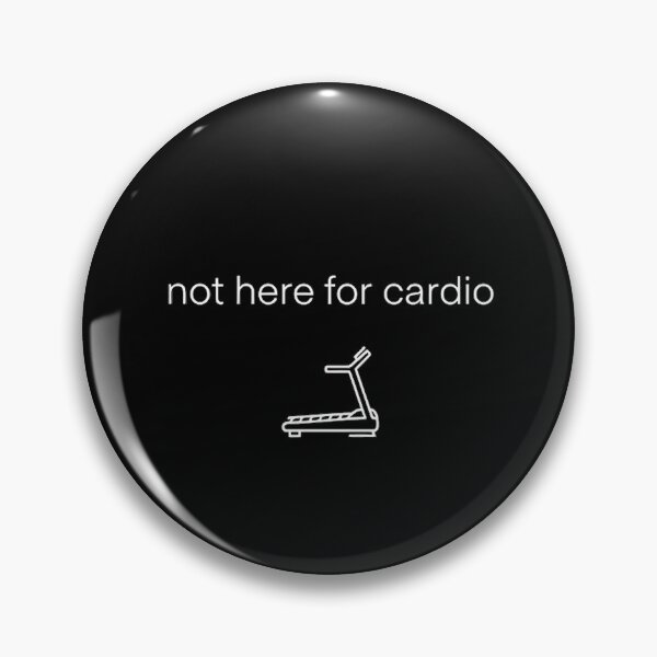 Item preview, Not Here For Cardio Funny Minimalist Gym Quote designed and sold by GymHeavy.