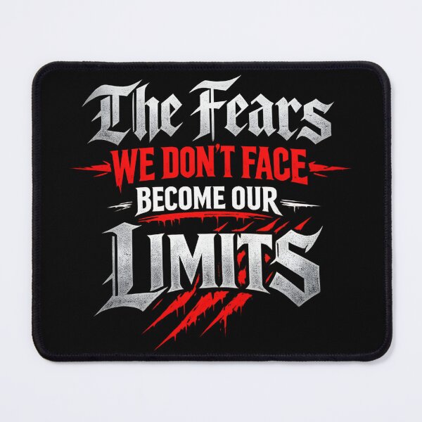 Item preview, The Fears We Don’t Face Become Our Limits – Bold Motivation designed and sold by SidTastic .