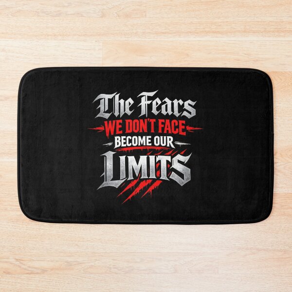 Item preview, The Fears We Don’t Face Become Our Limits – Bold Motivation designed and sold by SidTastic .