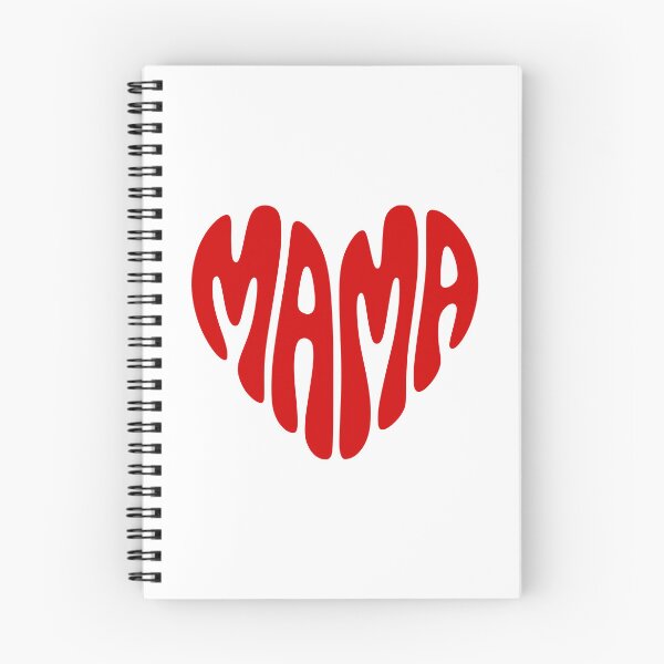 Item preview, Retro Heart-Shaped MAMA Typography Tee designed and sold by PrintAtelier.