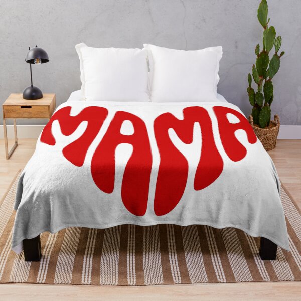 Item preview, Retro Heart-Shaped MAMA Typography Tee designed and sold by PrintAtelier.