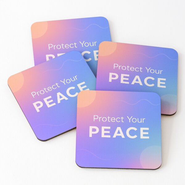 Item preview, Protect Your Peace Colorful Gradient Aesthetic Design designed and sold by MimisCornerCo.