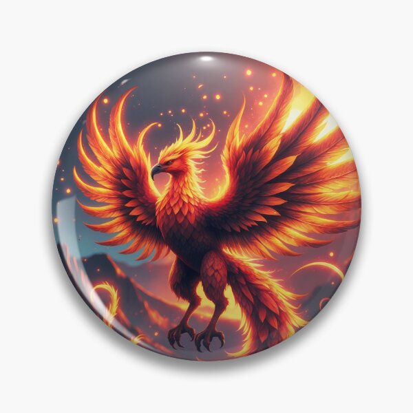 Item preview, Phoenix Rising - Fiery Mythical Bird Art designed and sold by Lucid Dream Pixel.