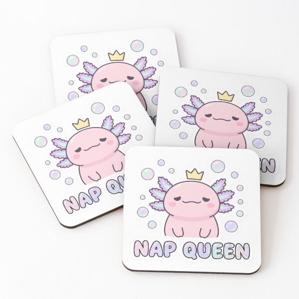 Item preview, Nap Queen Axolotl - Cute Sleepy Kawaii T-Shirt designed and sold by SlyFenrir.