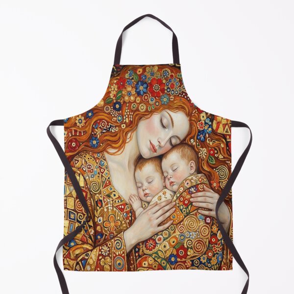 Item preview, Golden Maternal Embrace: Inspired Mother and Twins designed and sold by MakarenaCreate.