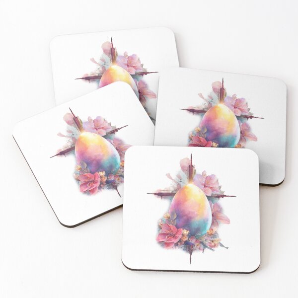 Item preview, Artistic Easter Egg with Flowers – Creative Watercolor Spring Design designed and sold by olenapetol.