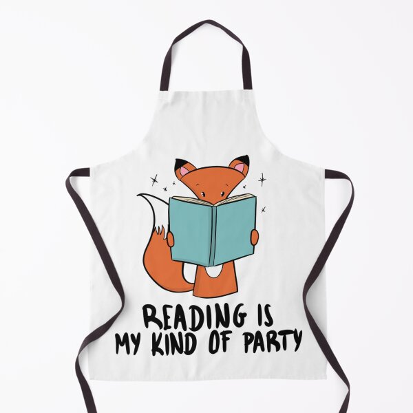 Item preview, Reading Is My Kind Of Party Cute Bookworm Fox designed and sold by DesignFreakArt.
