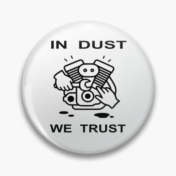 Item preview, In Dust We Trust - Funny Mechanic Engine Line Art designed and sold by The Bold Line Studio.