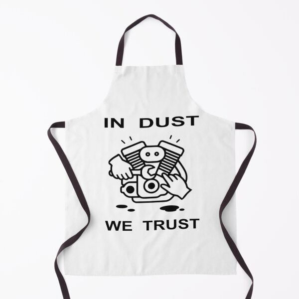Item preview, In Dust We Trust - Funny Mechanic Engine Line Art designed and sold by The Bold Line Studio.