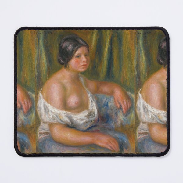 Item preview, Femme En Bleu by Pierre-Auguste Renoir: Impressionist Fine Art Posterv designed and sold by artofuniverse.