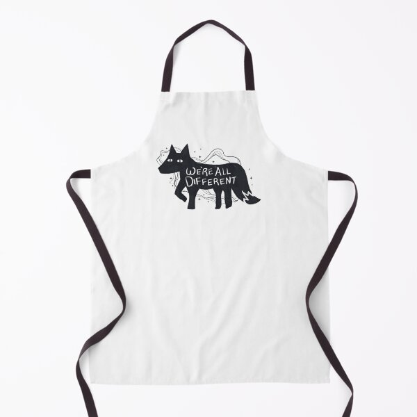 Item preview, We're All Different Fox (Black) designed and sold by Nothing But Tea.