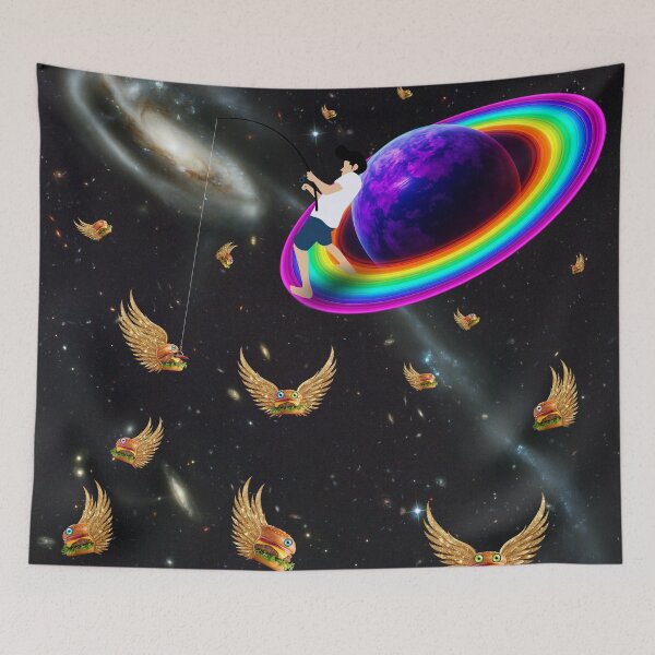 Item preview, The Great Burger Migration - Chili Bait Space Fishing designed and sold by Vivid-Insanity.