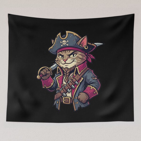Item preview, Cat as a pirate designed and sold by ReneMM.