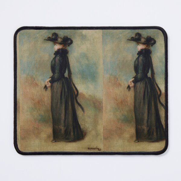 Item preview, Femme En Promenade by Pierre-Auguste Renoir: Elegant Impressionist Fashion Portrait designed and sold by artofuniverse.