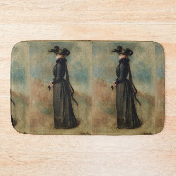 Item preview, Femme En Promenade by Pierre-Auguste Renoir: Elegant Impressionist Fashion Portrait designed and sold by artofuniverse.