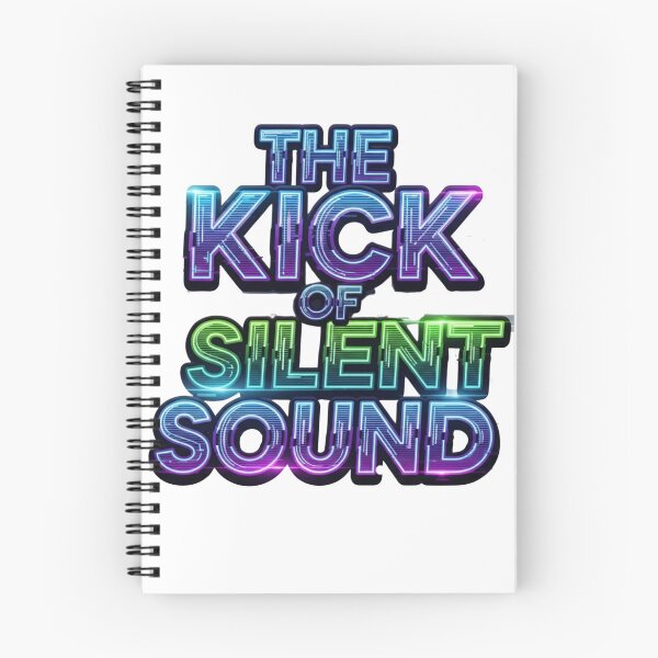 Item preview, The Kick of Silent Sound Retro Neon Typography Quote designed and sold by Dzblack.