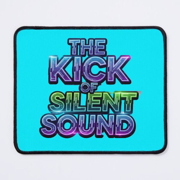 Item preview, The Kick of Silent Sound Retro Neon Typography Quote designed and sold by Dzblack.