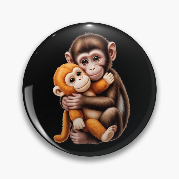 Item preview, Baby Macaque Hugging Plush Cute Monkey Punch, Team Punch, Cute Monkey Lover, Funny Animal Graphic designed and sold by NewaveBoutique.