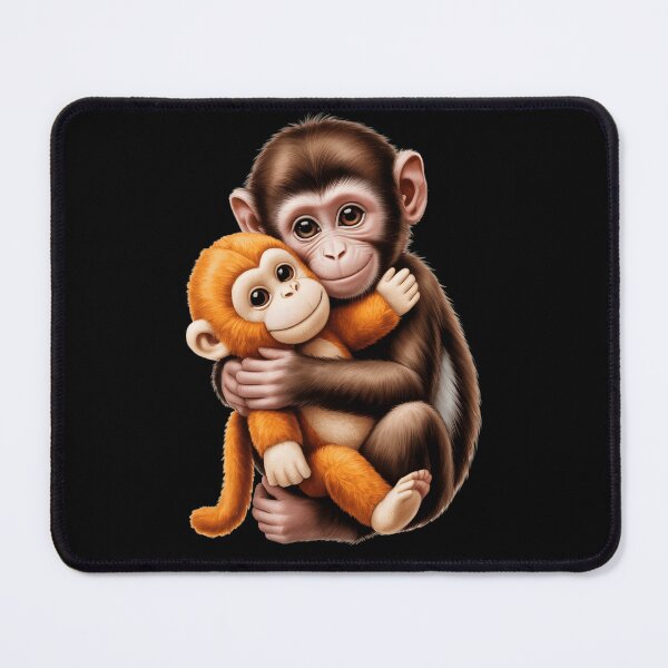 Item preview, Baby Macaque Hugging Plush Cute Monkey Punch, Team Punch, Cute Monkey Lover, Funny Animal Graphic designed and sold by NewaveBoutique.