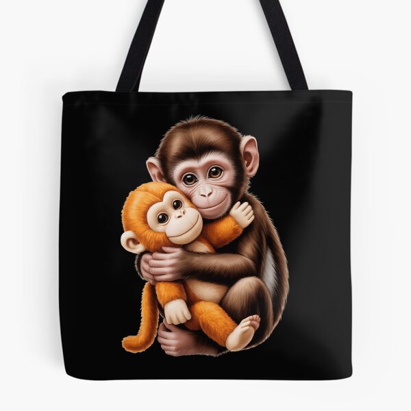 Item preview, Baby Macaque Hugging Plush Cute Monkey Punch, Team Punch, Cute Monkey Lover, Funny Animal Graphic designed and sold by NewaveBoutique.