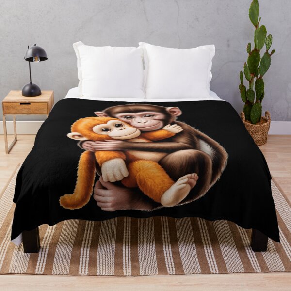 Item preview, Baby Macaque Hugging Plush Cute Monkey Punch, Team Punch, Cute Monkey Lover, Funny Animal Graphic designed and sold by NewaveBoutique.