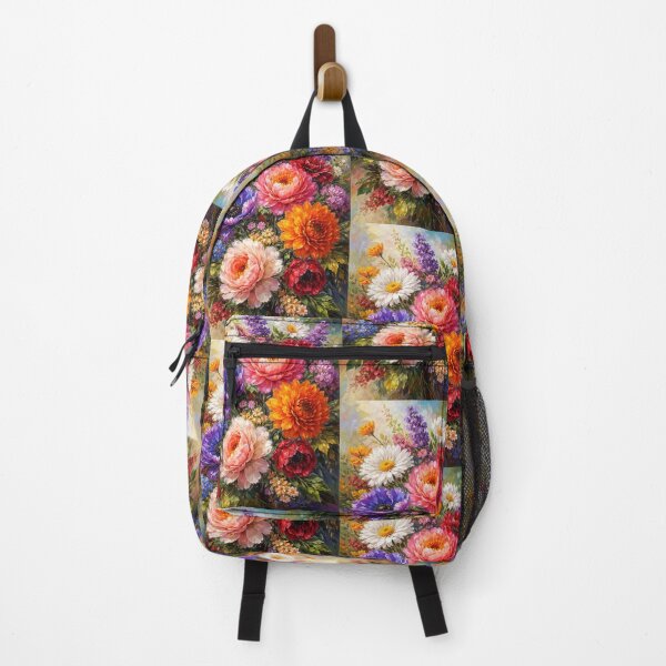 Item preview, Vibrant Oil Paint Floral Bouquet Art designed and sold by Theselinara.