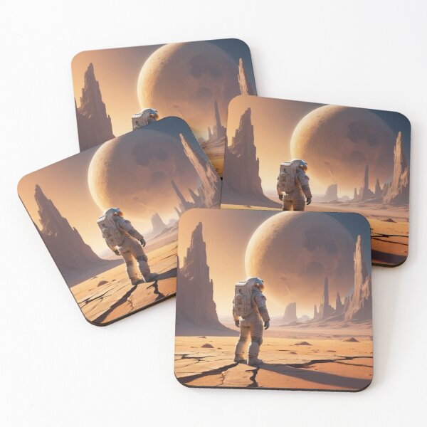 Item preview,  Lone Astronaut on an Alien Desert World designed and sold by GenesisArtis.