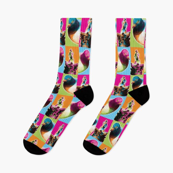 Item preview, Trafalgar Square – Pop Art Nelson's Column and Pigeons London Print designed and sold by Fabulosa Designs.