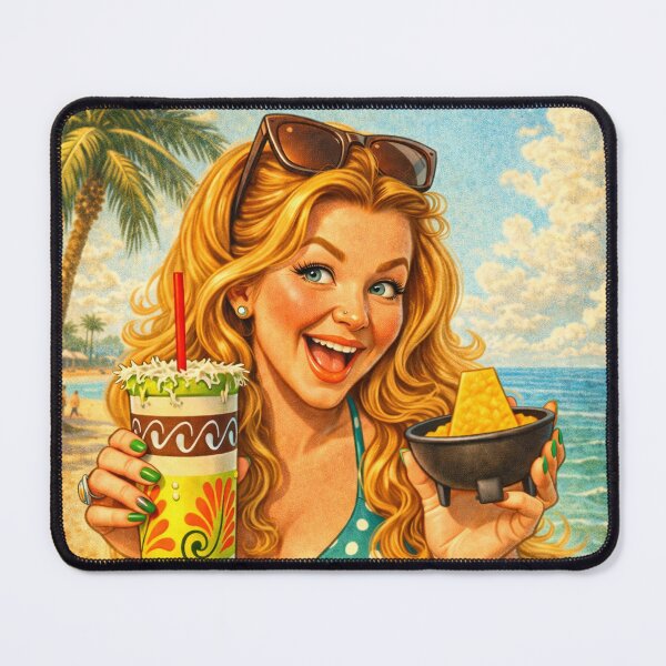 Item preview, Vintage Beach Pinup Girl designed and sold by Hues of Bliss.