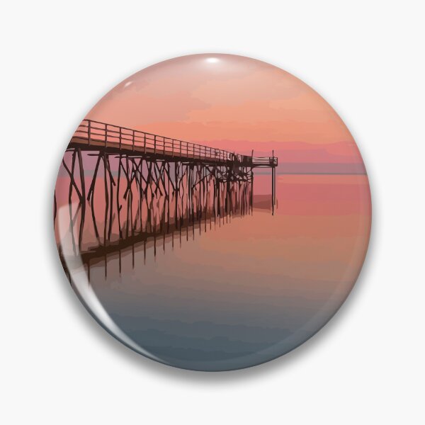Item preview, Matlock Manitoba Sunset Pier – Lake Winnipeg Art Print designed and sold by TuncGK.
