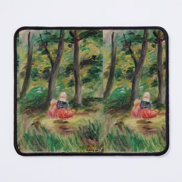 Item preview, Femme Et Enfant Dans Un Paysage by Pierre-Auguste Renoir: Impressionist Art Print designed and sold by artofuniverse.