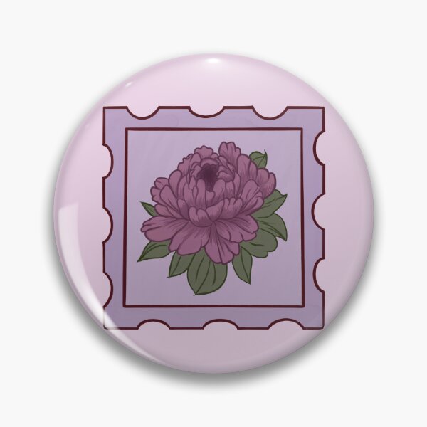 Item preview, Peony Stamp designed and sold by Just-2-Raccoons.