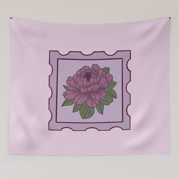 Item preview, Peony Stamp designed and sold by Just-2-Raccoons.