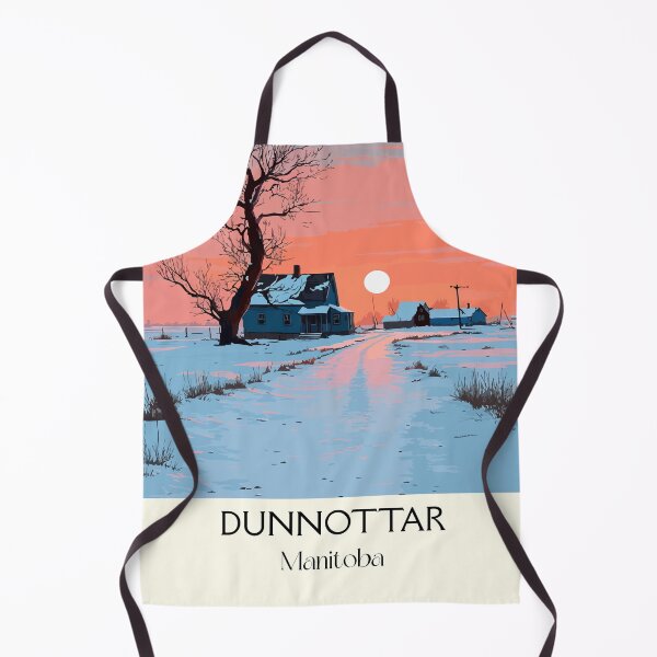 Item preview, Dunnottar Village Manitoba Winter Landscape – Snowy Cabin Canada designed and sold by TuncGK.