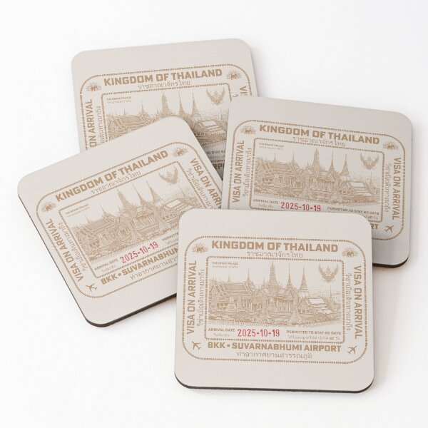 Item preview, Passport Stamp - Bangkok, Thailand designed and sold by travelwitheric.