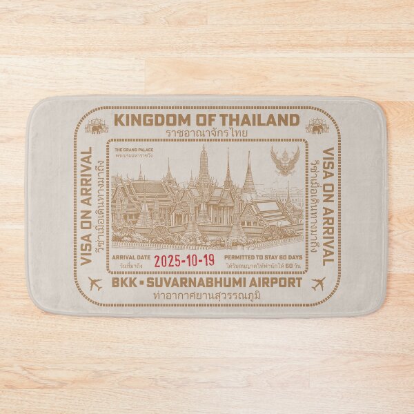Item preview, Passport Stamp - Bangkok, Thailand designed and sold by travelwitheric.