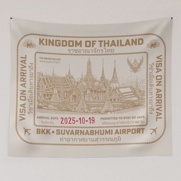 Item preview, Passport Stamp - Bangkok, Thailand designed and sold by travelwitheric.