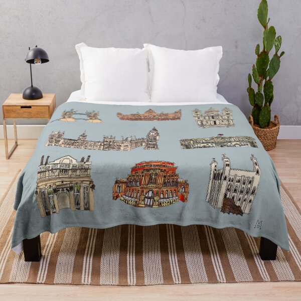 Item preview, London Buildings Pattern designed and sold by MagpieDiamond.