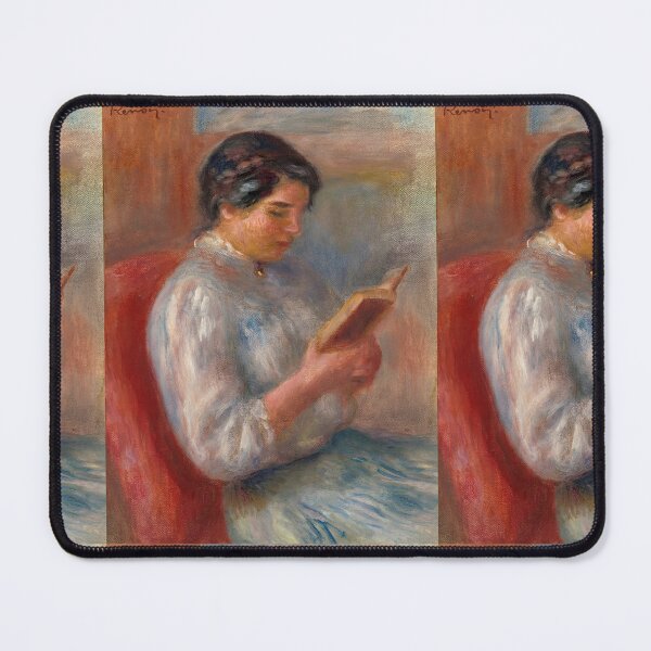 Item preview, Femme Lisant by Pierre-Auguste Renoir: Romantic Impressionist Reading Portrait designed and sold by artofuniverse.