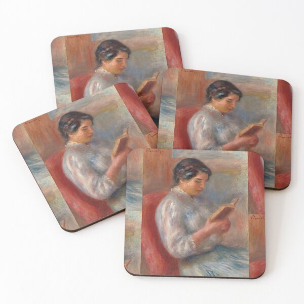 Item preview, Femme Lisant by Pierre-Auguste Renoir: Romantic Impressionist Reading Portrait designed and sold by artofuniverse.