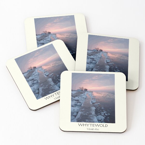 Item preview, Whytewold Winter Boardwalk – Frozen Lake Manitoba Art designed and sold by TuncGK.