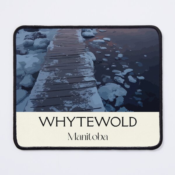 Item preview, Whytewold Winter Boardwalk – Frozen Lake Manitoba Art designed and sold by TuncGK.