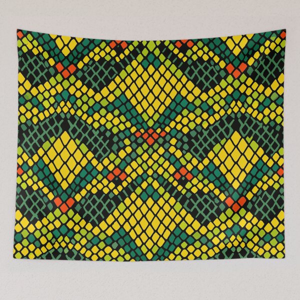 Item preview, Ornate Flying Snake Lattice Scale Pattern designed and sold by WildlifeInc.